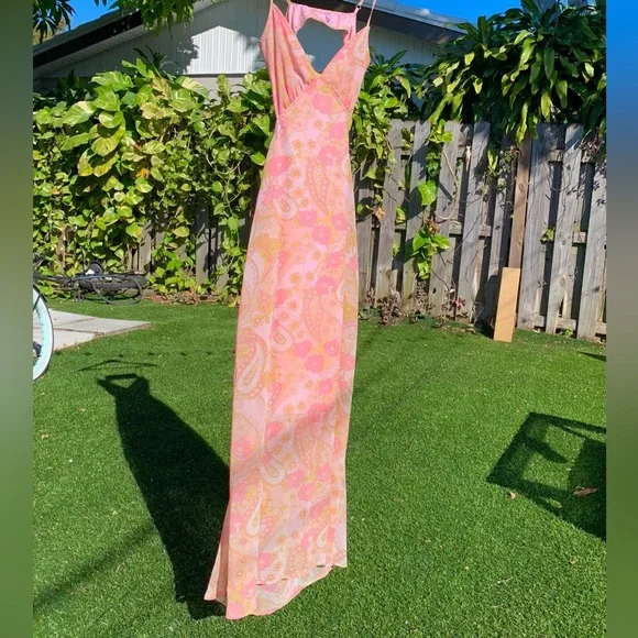 Dresses | Small Pinkflowerly Flowy Beach Dress Perfect For Summer Days |  Poshmark
